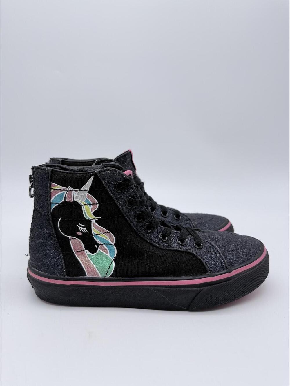 Vans Classic Slip-On Unicorn Glitter Kids‎ Little Girls Size 2.5 Sneakers